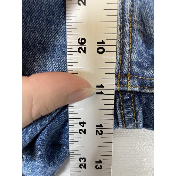 Abercrombie & Fitch Shorts Womens 25 0 High Rise 4" Mom Short Distressed Denim - Picture 5 of 13